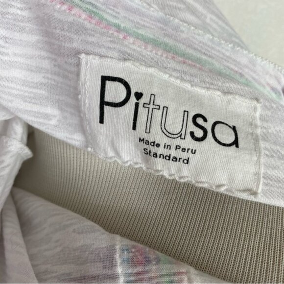 Pitusa White Burnout Sheer Crop Top - Picture 4 of 8